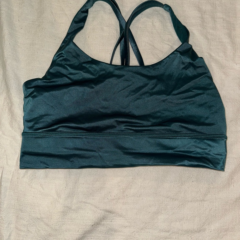 lululemon emerald Green longline Bra